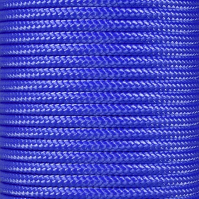 Paracord Planet | Type II Commercial Grade 425 Paracord – 425 LB Tensile Strength W/ 3mm Diameter (Electric Blue, 50 FT)