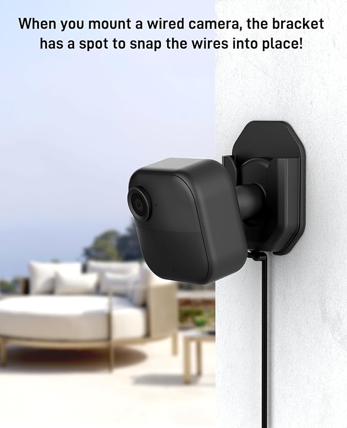 Blink Camera No Drill No Screws Wall Mount Bracket Compatible with Blink Outdoor 4 and Outdoor 2K+/ Blink Mini 2K+ and Mini 2 Camera Adhesive Mount for Blink Series（3 Pack ）