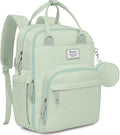 RUVALINO Diaper Bag Backpack-Multifunction Baby Travel Bag with Changing pad, Insulated Bottle Holders & Pacifier Case, Large Capacity, Waterproof, Mint Green