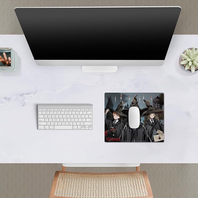 Head Case Designs Officially Licensed Harry Potter Ron, Harry, Hermione Graphics 9.84 x 11.81 x 0.12 inches (250 x 300 mm) - S Gaming Office Desk PC Keyboard Mouse Mat Pad