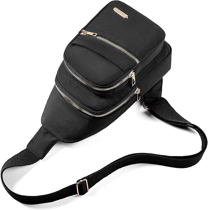 Banelu Small Crossbody Sling Bag Sling Backpack, Chest Bag Daypack Cross Body Bag Fanny Pack for Hiking Traveling Outdoors