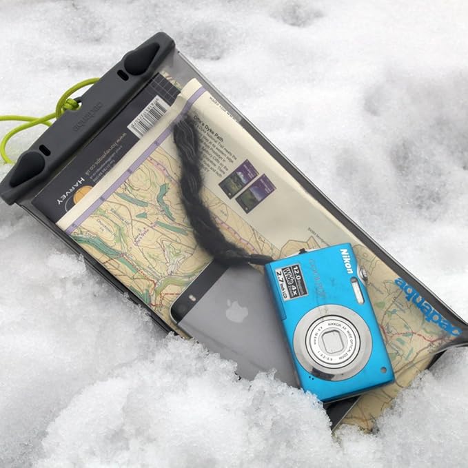 Aquapac Multi-Purpose Medium Waterproof Case, 6" by 10", 15 by 26cm, For Maps, Phones, Documents, Waterproof to 10m / 30ft, Lanyard Included