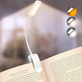Glocusent 13 LEDs Book Lights for Reading at Night, 120 Hrs Runtime Rechargeable Reading Light, Eye Caring 3 Colors & 5 Stepless Dimming Brightness 3–60LM, Flexible Clip on Light for Book Lovers Kids