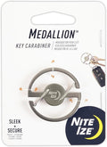 Nite Ize Medallion Key Carabiner, Stainless Steel Key Ring Carabiner With Dual Gates