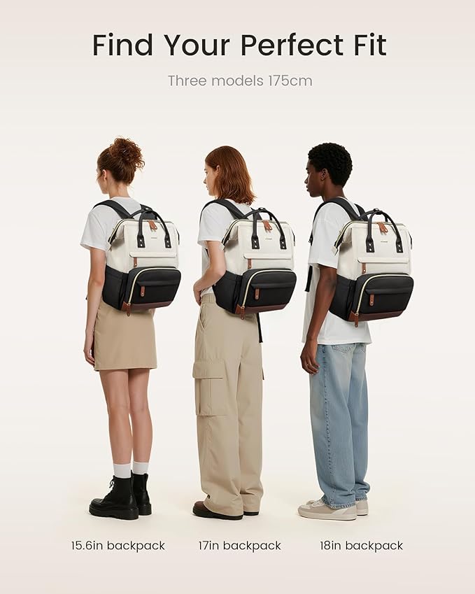 LOVEVOOK Laptop Backpack for Women, 15.6 Inch Work Business Backpacks Purse With Large Capacity