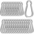 Carabiner, Heavy Duty Galvanized Steel Spring Snap Hook Carabiner Clips with 770LBS Holding Capacity, Ideal for Outdoor, Hammock, Swing and Travel (M10 4Inch, 15PCS)
