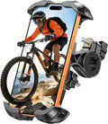 Zewdov Motorcycle Phone Mount [Secure Grip][Anti-Drop], Upgrade Bike Phone Holder [1s Stable Lock], 360° Rotatable Phone Holder for Mountain Bike/ATV, Fits for iPhone/Samsung 4.7-6.9", Screw Mount
