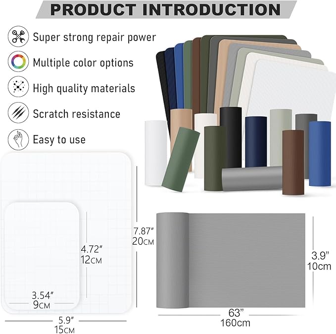 OAZ 15 Pieces 3.5 x 4.7 inch Clear Tent Repair Patches Waterproof Tape Self-Adhesive Fabric Repair Tape Lightweight Outdoor Gear Patch Kit for Down Jacket Clothing Rv Awning (Clear)