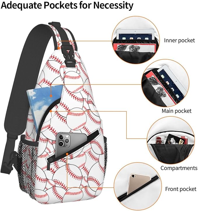 Sling Backpack For Men Hiking Daypack Crossbody Shoulder Bag Travel Chest Pack | Hiking, Travel