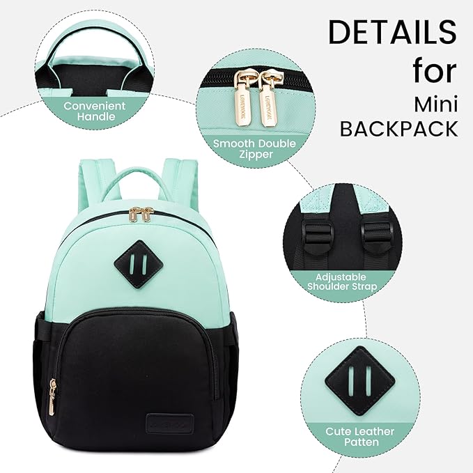 LOVEVOOK Mini Backpack for Women Light Weight Small Waterproof Backpack Purses Daily Backpack… | Light Weight