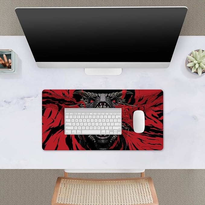 Head Case Designs Officially Licensed HBO Game of Thrones Dracarys Graphic Art 23.62 x 11.81 x 0.12 inches (600 x 300 mm) - L Gaming Office Desk PC Keyboard Mouse Mat Pad