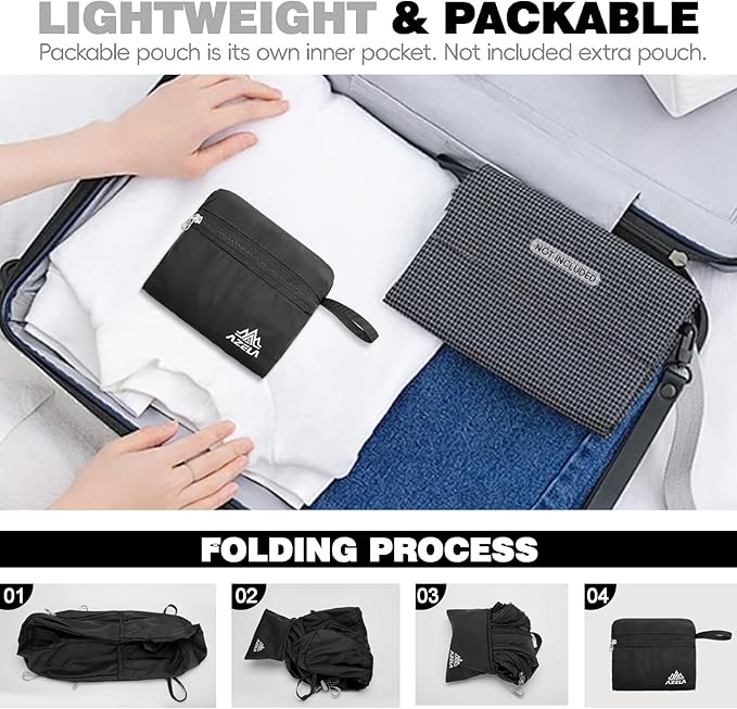 Seektop 20L Ultra Lightweight Small Hiking Backpack, Water-Resistant Packable Daypack for Hiking Travel Men Women