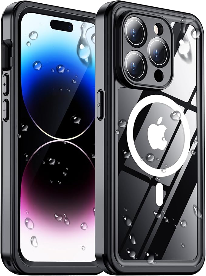 Red2Fire 2025 New Designed for iPhone 14 Pro Max Case Waterproof, [Compatible with MagSafe][Full Body Shockproof][IP68 Underwater][Dustproof][Dropproof] Phone Case 6.7"