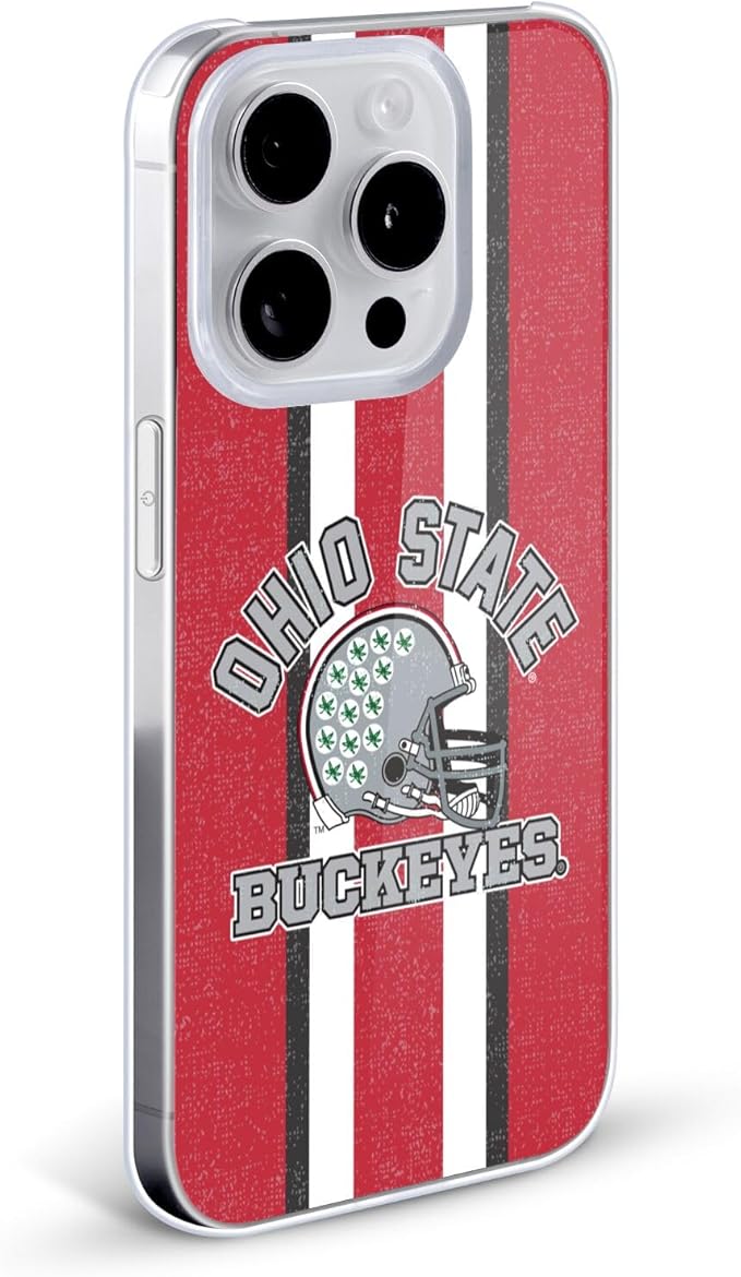 Head Case Designs Officially Licensed Ohio State University Helmet Football Graphics Hard Back Case Compatible with Apple iPhone 16 Pro Max