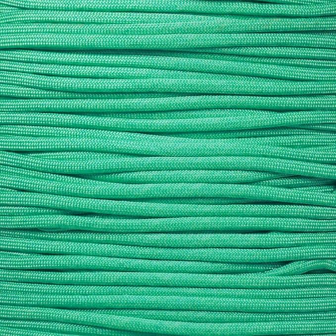 Paracord Planet Solid Color 550lb Paracord – 7 Strand Type III Nylon Cord for Indoor and Outdoor Tasks – Mint (25 ft)
