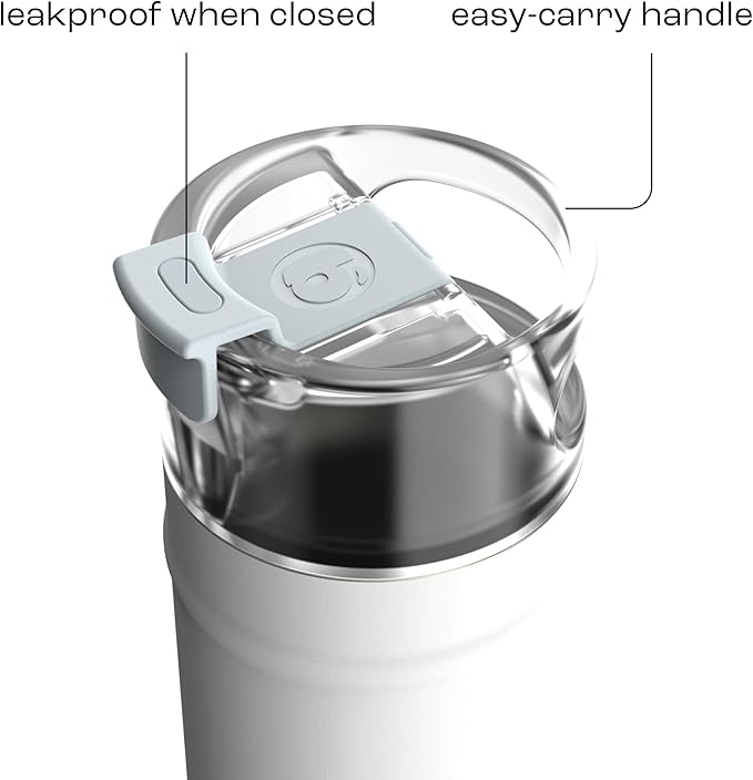 bubba 18 oz Dualsip Insulated Stainless Steel Water Bottle with Straw - Reusable, Leakproof, Lightweight, Dishwasher Safe, Lead-Free and BPA-Free, Fresh Kicks