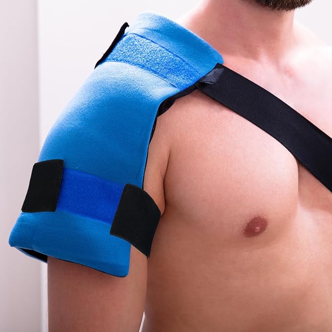 Geiserailie 4 Pcs Extender Strap Reusable Ice Belt Extender Strap Multipurpose Elastic Hook and Loop Extension for Ice Pack Black Back/Knee/Ankle Braces, Vests, Wraps, and Belts (2 x 11 Inch)