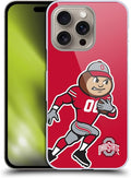 Head Case Designs Officially Licensed Ohio State University Mascot Oversized Football Graphics Hard Back Case Compatible with Apple iPhone 16 Pro
