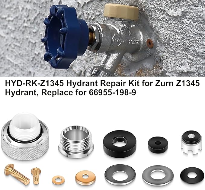 HYD-RK-Z1345 Hydrant Repair Kit for Zurn Z1345 Hydrant Wall Faucet, Replace for 66955-198-9