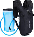 Blue Quartz Hydration Backpack with 2L Water Bladder, Hiking Water Pack with Insulated Compartment for Women Men, Lightweight Running Hydration Vest with Phone Pocket for Cycling, Biking