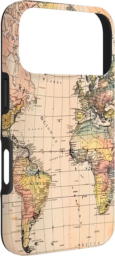 World Map,Old Map of The World Case for iPhone 17 Pro