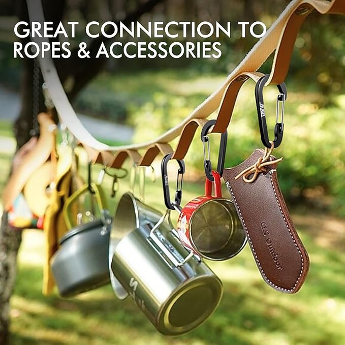 EOTW Paracord Keychain for Men Women Paracord Carabiner Backpack Keychain with Aluminum Clip for Camping Hiking Outdoor Gear