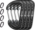 Rhino Produxs 12kN (2697 lbs) Heavy Duty Carabiner Clips, for Securing Pets, Outdoor, Camping, Hiking, Hammock, Dog Leash Harness, Keychains