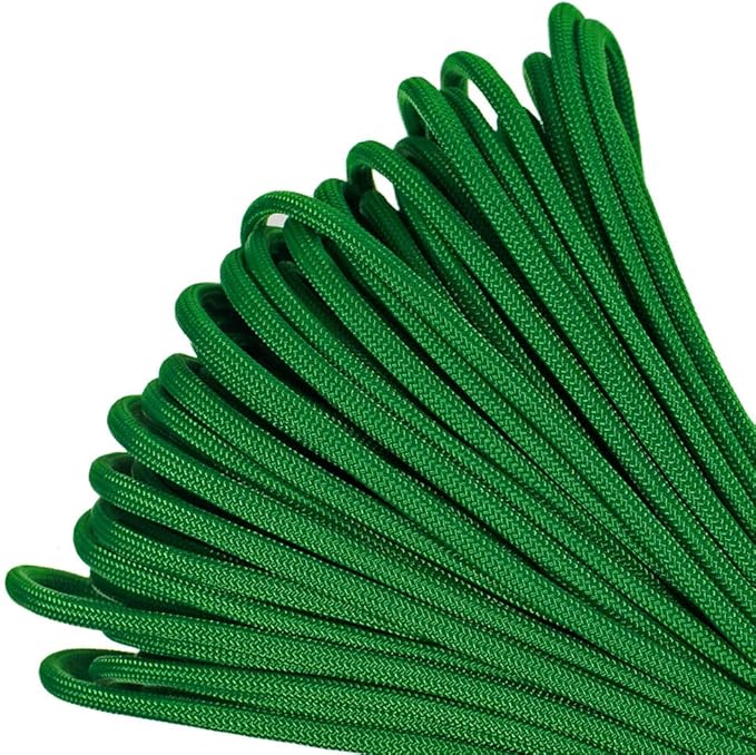 Paracord Planet 550lb Commercial Grade Paracord – 7 Strand Type III Nylon Parachute Cord Hanks for Hiking, Camping, and Fishing – 30+ Colors and Lengths of 50' and 100'