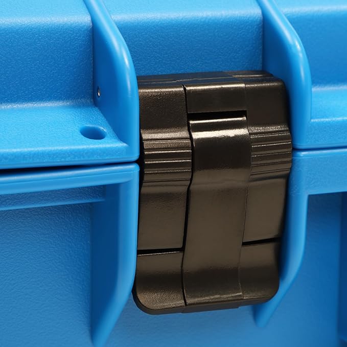 22" Weatherproof Hard Case Rolling Waterproof Case Dry Box with Foam Protective Cases Shockproof Hard Travel Cases For Cameras Lenses Electronic Equipment (Blue)