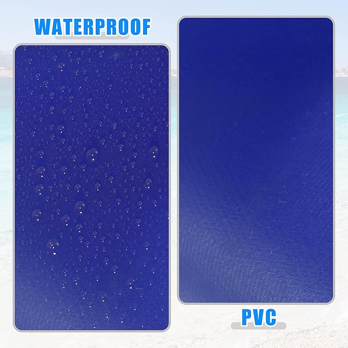 X AUTOHAUX 3pcs PVC Repair Patches with Glue Professional Inflatable Boat Kayak Repair Kit Inflatable Boats Rubber Boats Canoe