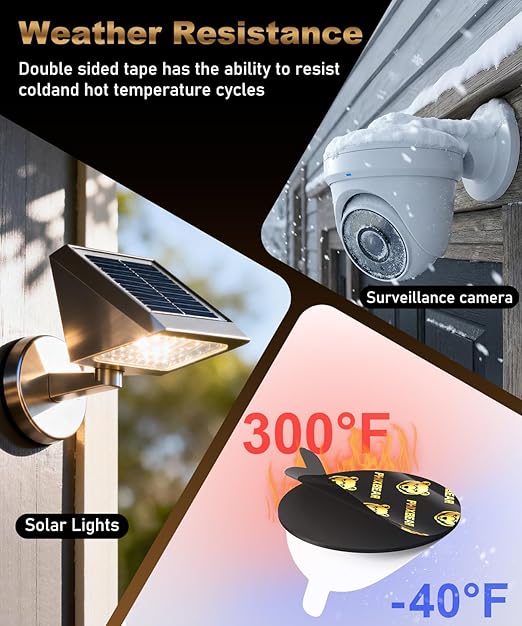 PHIXBEAR Extreme Double Sided Mounting Tape – Heat & Water Resistant, 24-Pack 2" Round Adhesive Pads for Car Dashboard Camera, Phone Mounts, Indoors and Outdoors