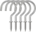 Cup Screw Hooks,1-1/2 inch Metal Screw in Ceiling Hooks 45 Pack Plant Hanger Wind Chimes Kitchen Cup Hooks Great for Hanging Indoor & Outdoor Use(Silver)