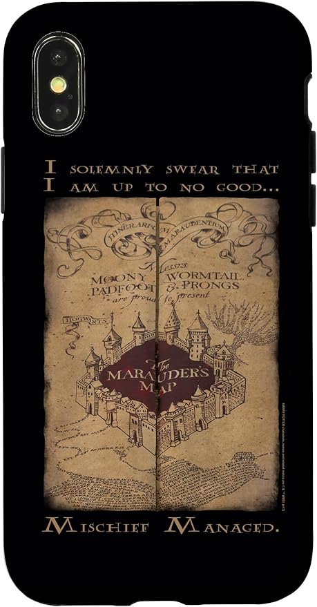 iPhone X/XS Harry Potter Marauder's Map Words Case