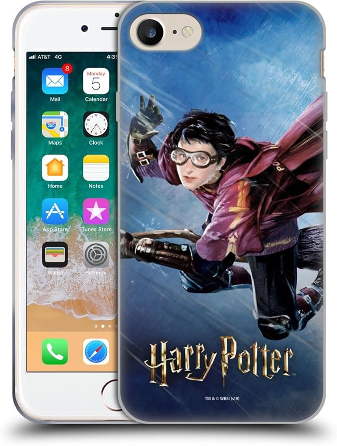 Head Case Designs Officially Licensed Harry Potter Quidditch 1 Prisoner of Azkaban II Gel Case [Military Grade Protection] Compatible with Apple iPhone 7/8 / SE 2020 & and Compatible with MagSafe