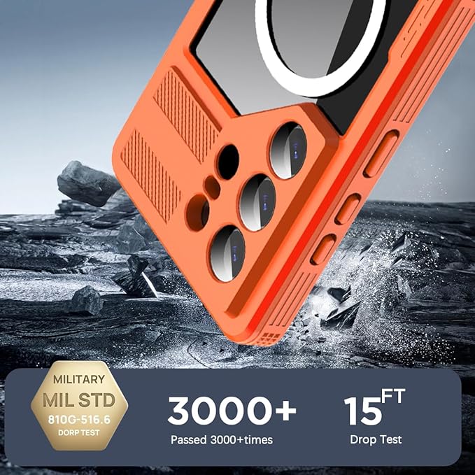 AICase Waterproof Case for Samsung Galaxy S26 Ultra with MagSafe Clear Water Proof Snowproof/Dustproof/Shockproof,IP68 360 Full Body Protection Fully Sealed Underwater Cover for Galaxy S26 Ultra_287