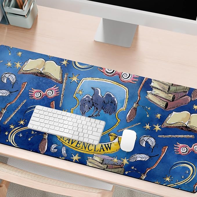 Head Case Designs Officially Licensed Harry Potter Ravenclaw Graphics 37.4 x 15.75 x 0.16 inches (900 x 400 mm) - XL Gaming Office Desk PC Keyboard Mouse Mat Pad
