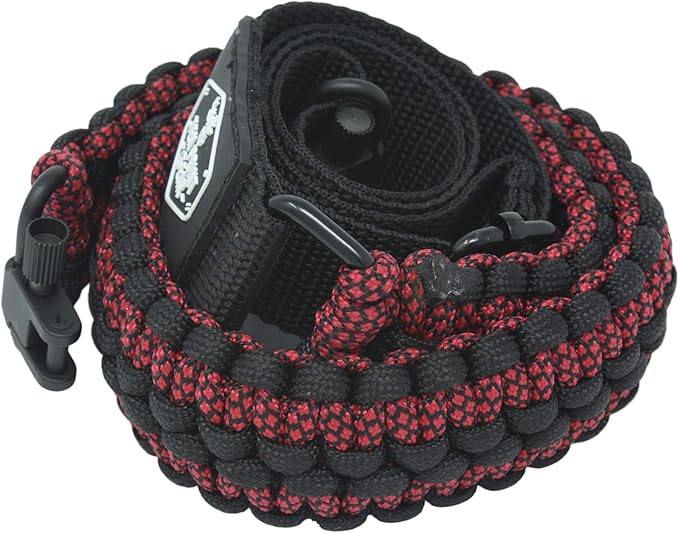 Extra Wide Gun Sling Paracord 550 Adjustable w/Swivels (Multiple Color Options)