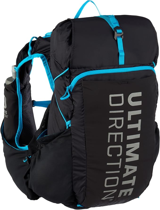 Ultimate Direction Adventure Vest | 17 Liter Capacity Hydration Pack for Running, Hiking & Fastpacking - Includes 2 Soft Flasks