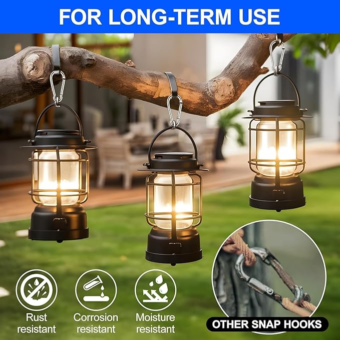 24 PCS M5 Mini Spring Carabiners, 1.97 Inch Galvanized Steel Hooks for Camping Hammock Fishing Travel Accessories