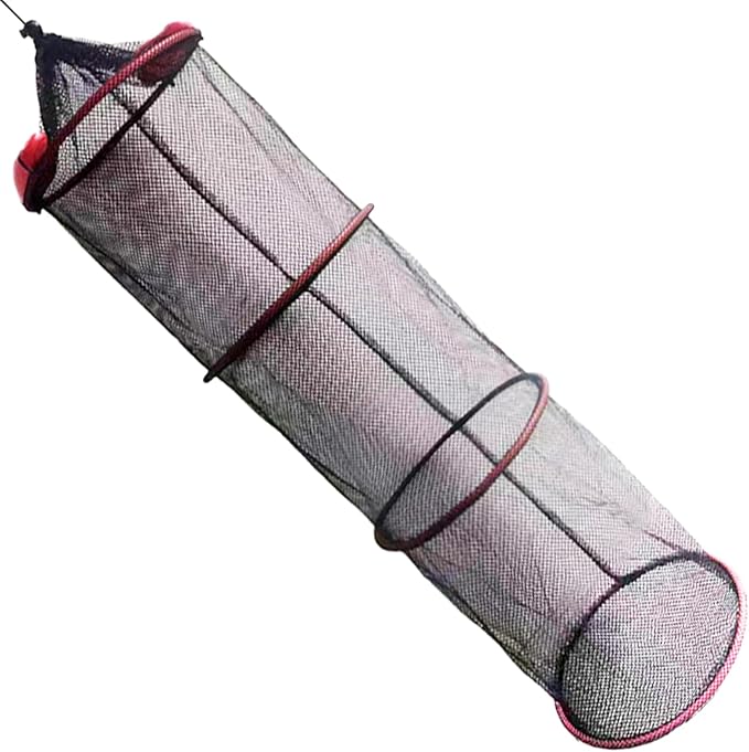 Fish Basket – 25x30cm/25x60cm/25x90cm Nylon, Portable Net Pen, Live Catch System | Perfect for Bank Fishing Activities, Boat Side Storage, Bait Preservation Needs, Outdoor Sports Gear