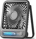 Koonie Battery Operated Desk Fan, 5'' Small USB Portable Fan with Max. 11h Runtime, Strong Wind, 180° Tilt Folding and 3 Speeds Adjustable, Ultra Quiet for Office Travel Camping Bedroom
