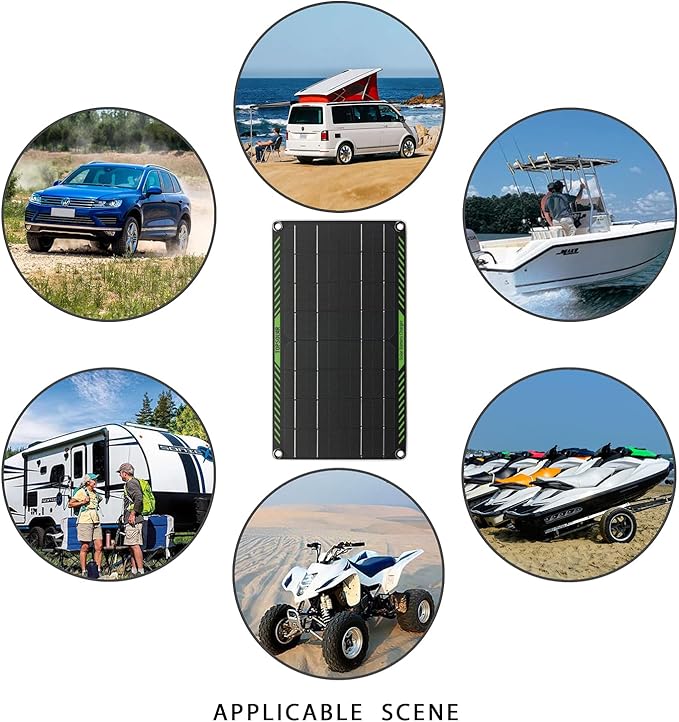 Topsolar 10 Watt 12 Volt Solar Trickle Charger 10W 12V Solar Panel Car Battery Charger Portable Solar Battery Maintainer for Car Motorcycle Boat Marine RV + Cigarette Lighter Plug Alligator Clip