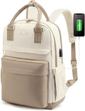 LOVEVOOK Laptop Backpack for Women 14 Inch Laptop Bag with USB Port, Fashion Waterproof Backpacks Teacher Nurse Stylish Travel Bags Vintage Daypacks for College Work