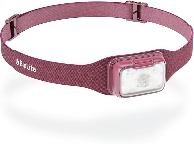 BioLite Range 300 Waterproof, Fast-Charging Rechargeable Headlamp, Wild Fig, 300 Lumens, USB-C Charging, 75m Beam, 100 Hour runtime
