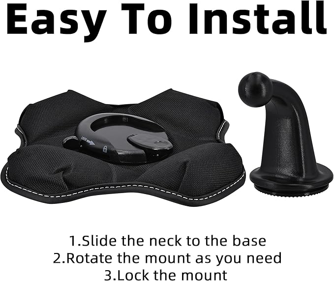 Friction Mount Holder for Garmin - Exclusive Portable NonSkid Beanbag Dashboard Friction Mount for Garmin GPS Nuvi Drivesmart Drive Dezl Zumo Driveassist DriveLuxe StreetPilot RV Navigator