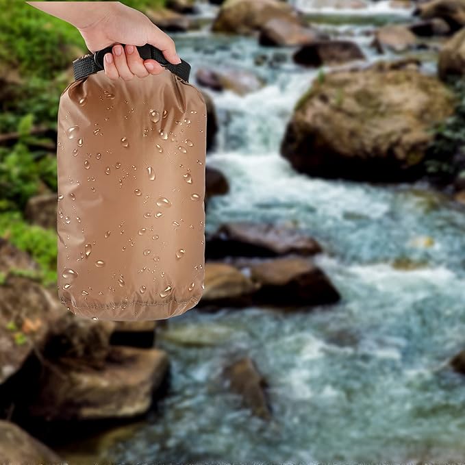 Shappy 6 Pcs Waterproof Dry Bag Set Ultralight Stuff Sack 20/15/10/8/5/3L Backpacking Bag with Long Adjustable Strap Outdoor Keep Gear Dry Sack for Camping Kayaking Boating Hiking Travel