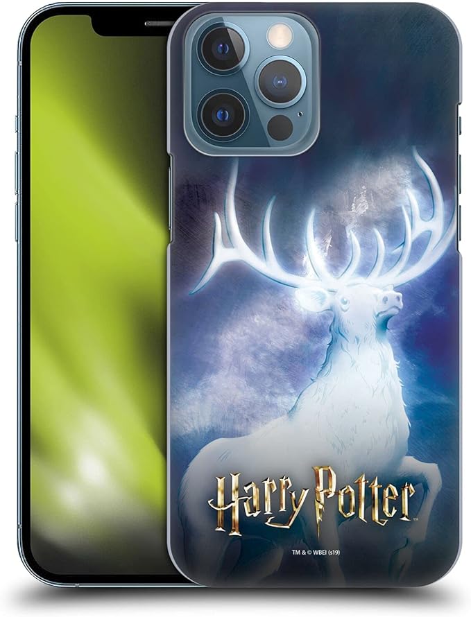 Head Case Designs Officially Licensed Harry Potter Stag Patronus Prisoner of Azkaban II Hard Back Case Compatible with Apple iPhone 13 Pro Max