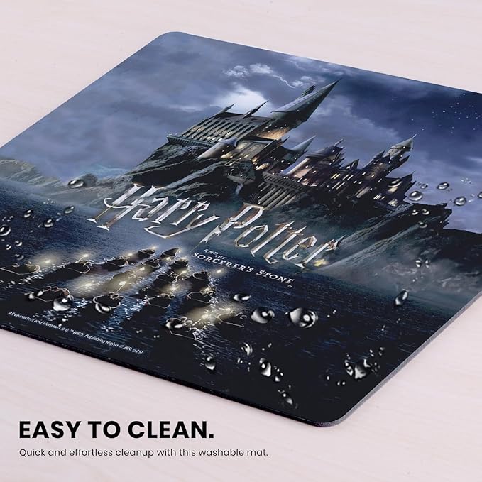 Head Case Designs Officially Licensed Harry Potter Castle Graphics 9.84 x 11.81 x 0.12 inches (250 x 300 mm) - S Gaming Office Desk PC Keyboard Mouse Mat Pad
