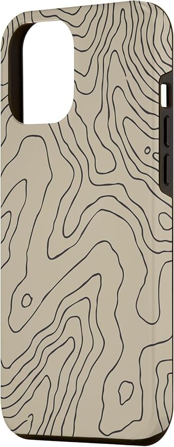 Coyote Country Guide Lines Topographical Contour Map Case for iPhone 12 Pro Max