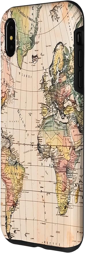 World Map ,Old Map of the World Case for iPhone XS Max